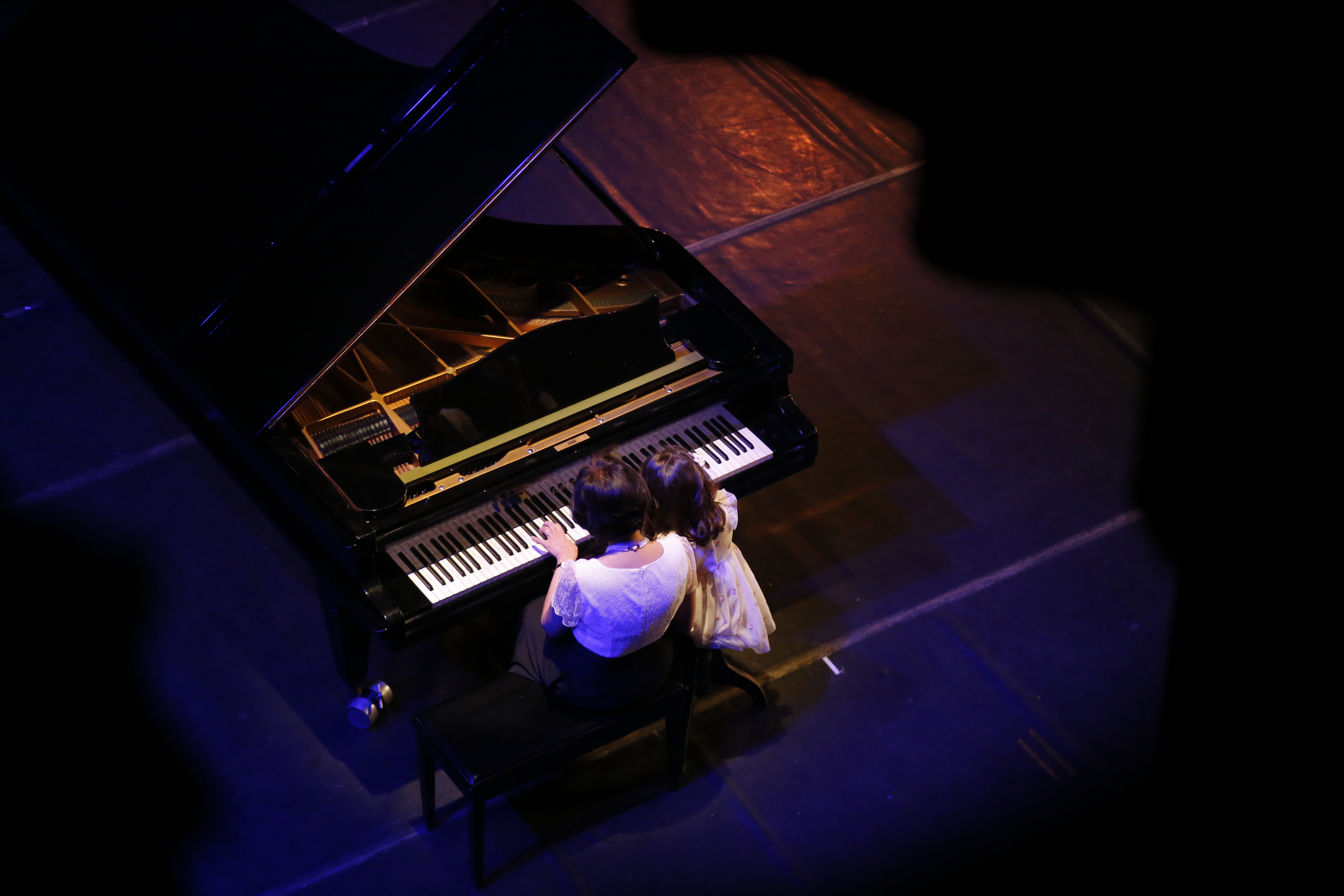 young pianist perfrom along Dr Mona Fekry at the 2019 Anual Concert of Cairo Suzuki Music Center at the Cairo Opera House 
photo by Aly Hazaa